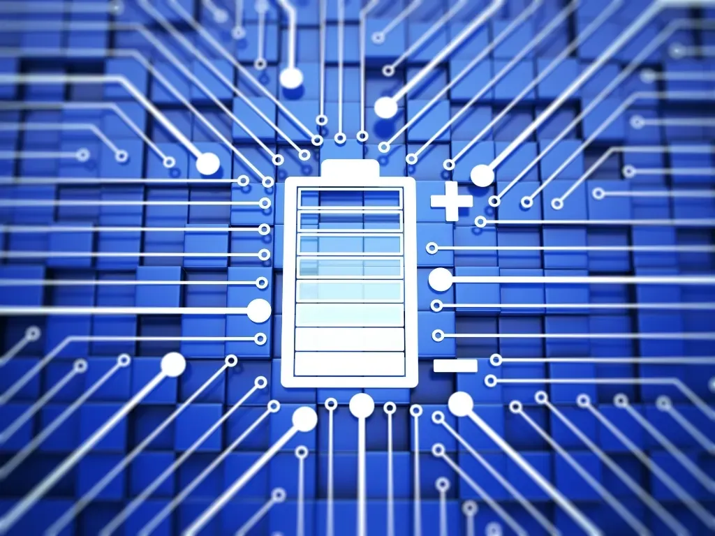 Batterie Halb geladen