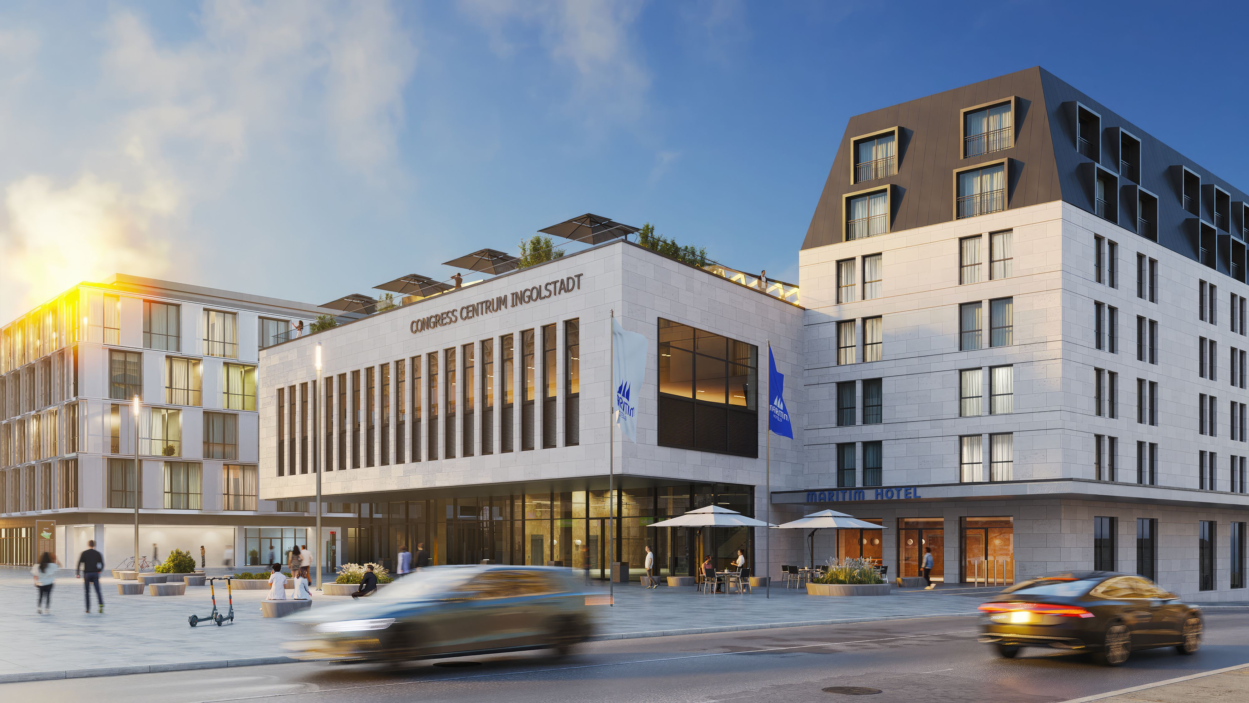Außenansicht des Congress Centrums Ingolstadt