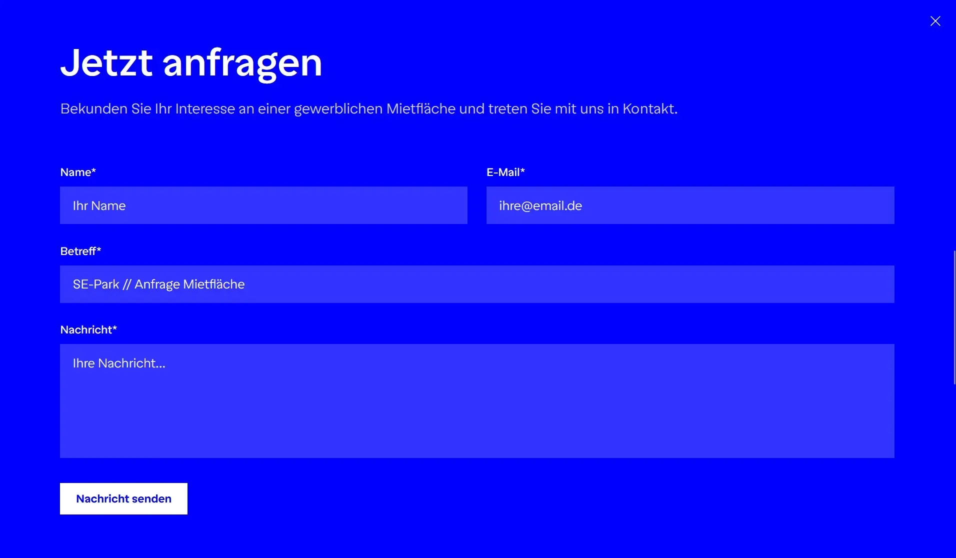 Placeholder image for Kontaktformulare